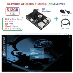512GB SSD NVME Network Attached Storage NAS SERVER OpenMediaVault OMV
